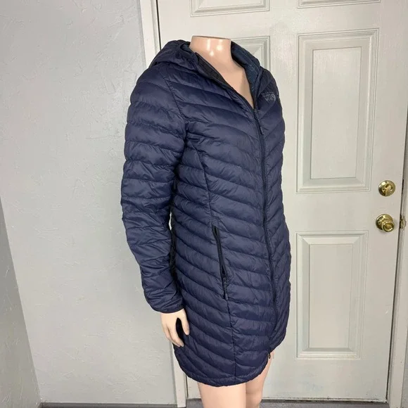 Mountain Hardwear Women's Jacket Glen Alpine Down 650 Fill Parka Long Hood C4-16 - Picture 5 of 7